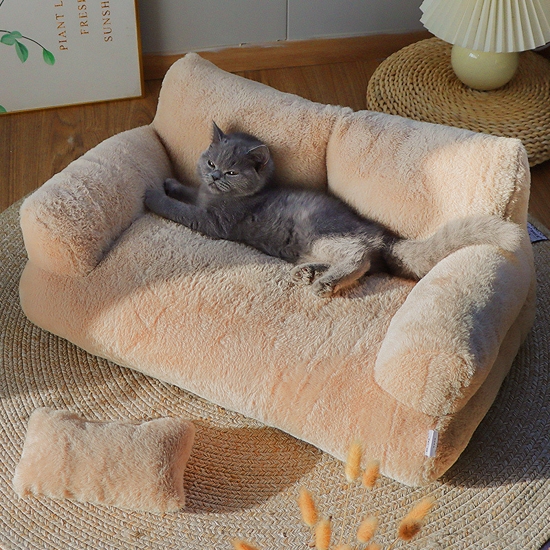 Dog Puppy Couch Non-Slip Base Detachable Cover Sofa for Small to Medium Pets Creative Pet Bed Cute Nest - view 3