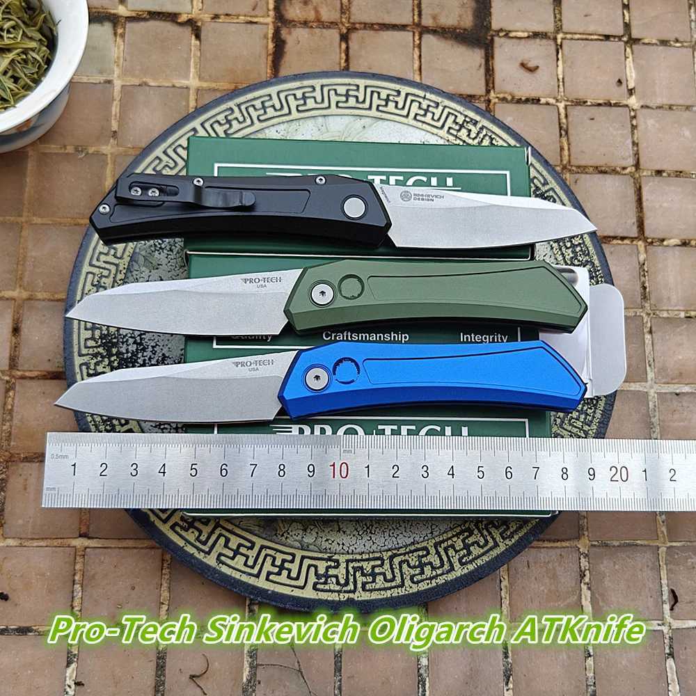 JUFULE 2024 Pro-Tech Sinkevich Oligarch Folding Knife Mark MagnaCut Aluminum Camping Hunt Outdoor Survival EDC Pocket ToolZ250403