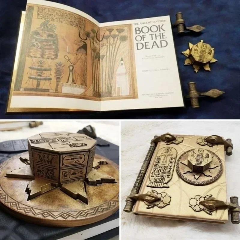 Book of The Dead The Mummy Magic Prop Book Can Be Opened Box with Key Ancient Egypt Collection Resin Craft Ornament Easter Decor 250407