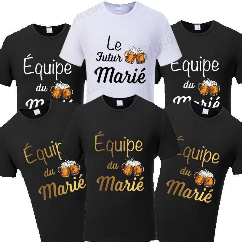 EVG French team men's T-shirt lacks beer, girl's life funeral fashion clothing