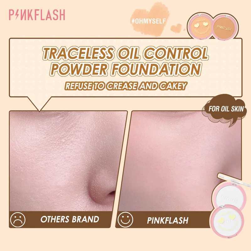 PINKFLASH Matte Pressing Powder Palette Durable Oil Control Moisturizing Full Coverage Facial Makeup Set Powder CosmeticsXJ250407