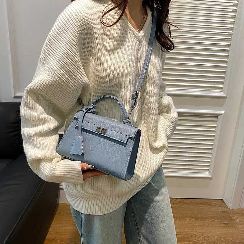 Fashionable Leather Crossbody Bag - Womens Handbag With Shoulder Strap Classic Design By Designer BrandW251107