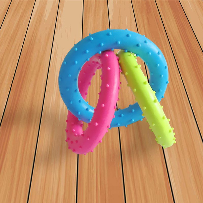 Update 1Pcs Anti Bite Training Ring Puller Diameter 8Cm Dog Toy High Quality Chewing Thorn Pet