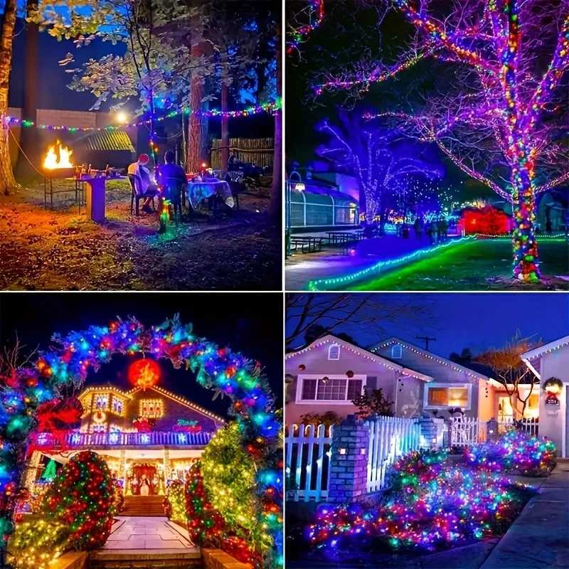 LED Solar String Lights Waterproof Garland Fairy Stirng Light Decor for Garden Trees Outdoor Party Weddings Christmas Halloween W251107