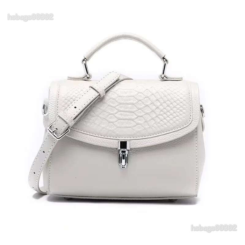 Genuine Women's Female Small Square Bag Single Shoulder Crossbody Soft Leather Handbag New