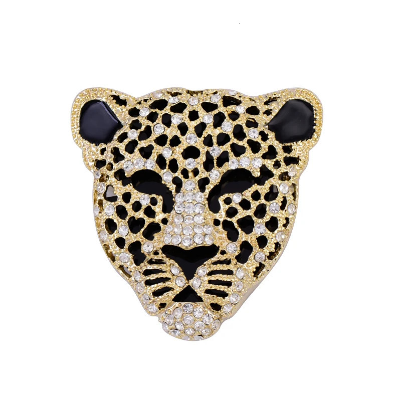 Full Panther Head Brooch Retro Hollow Mens Suit Animal Corsage Women Sweater Pin Brooches 251107