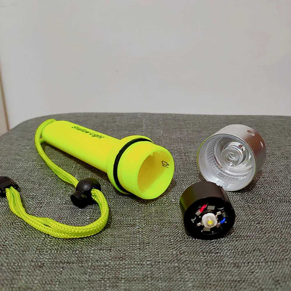 Led Professional waterproofing Diving Flashlight Strong Underwater Lighting Home Outdoor Emergency Lighting High Beam FlashlightW251106