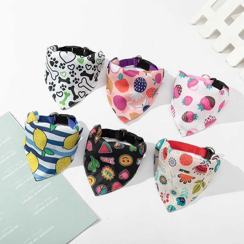 High Quality Adjustable dog bandage large pet scarf pet cotton pure cotton washable tie dog scarf large dog accessories Kerchief T250407