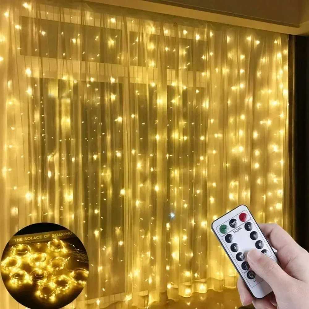 USB Curtain String Lights 8 Modes Fairy Light Christmas Halloween Garland Holiday Led Light Wedding Party Home Bedroom Decor W251107