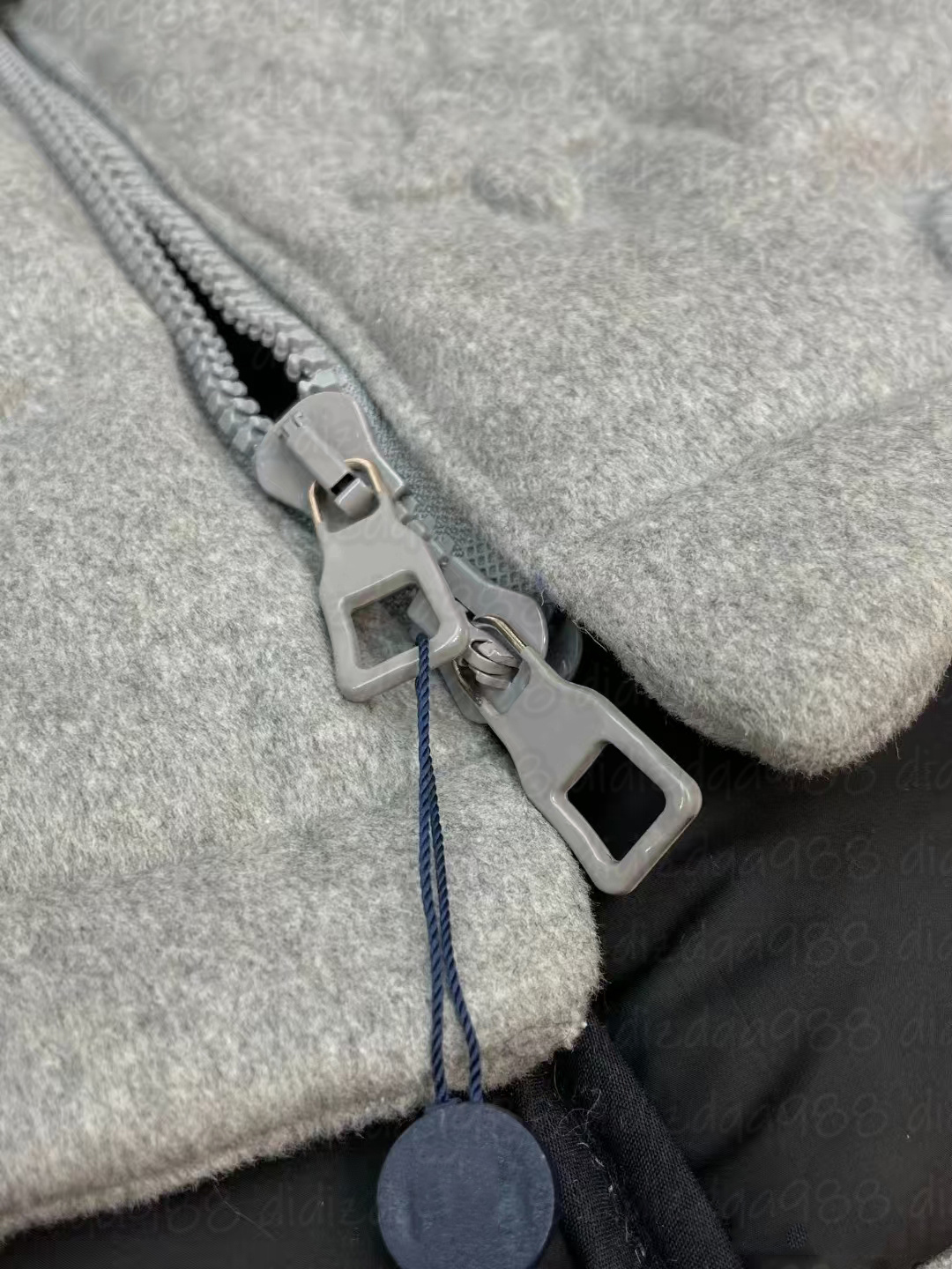 Designer Men's Winter Down Coat Parka Long Sleeve Light grey White Black down Casual fashion thick warm coat size 2XL