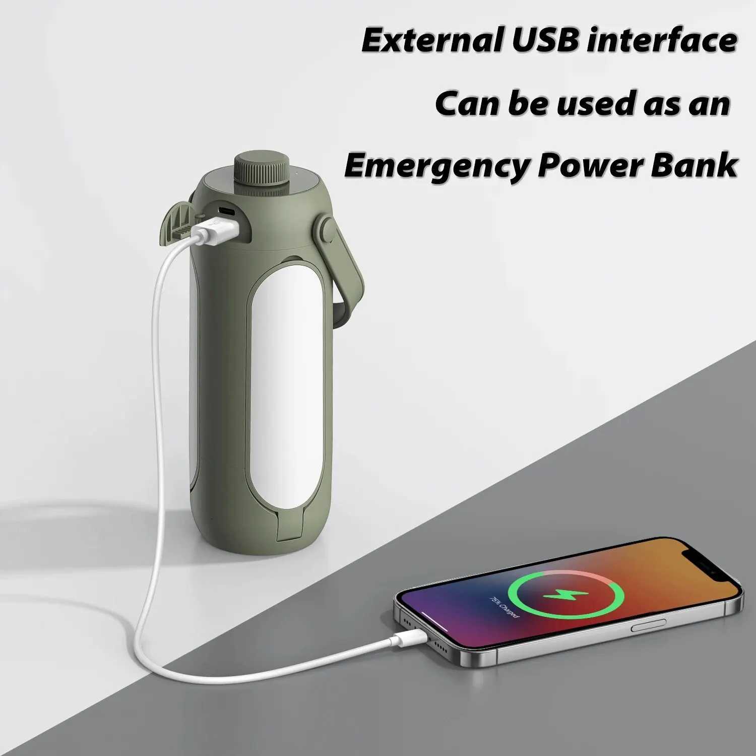 Camping Light Folding Outdoor Portable Rechargeable 10000mAh Student Dormitory Hanging Tent Hanging Lantern Led FlashlightW251106