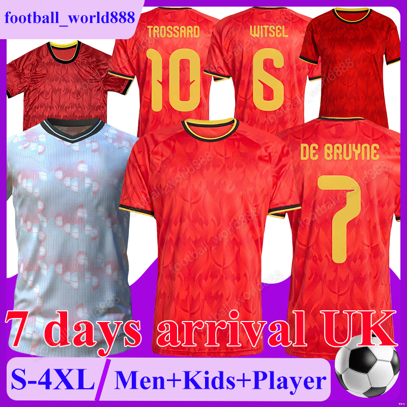 4XL 2025 2026 Belgium Soccer Jerseys World Cup DE BRUYNE TIELEMANS DE CUYPER Football Shirts DOKU TROSSARD National Football Team OPENDA football kits Men Kits Sets