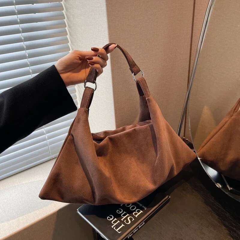 Casual Sewing Thread Solid Large Capacity Shoulder Bags 2025 Hot Sale Zipper Versatile Concise Commute Delicate Women's Tote Bag