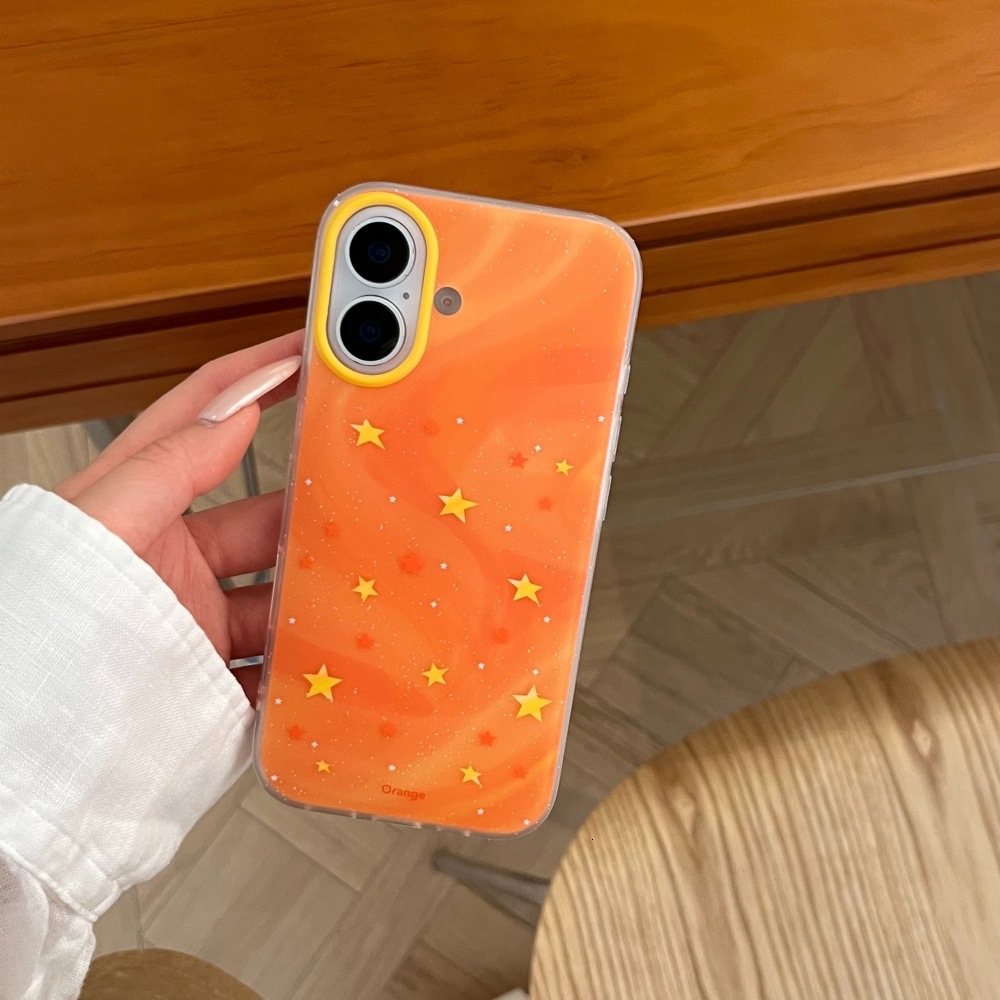 Rendered Star Cartoon Phone Case Compatible with iPhone 17Pro Max Simple Protection iPhone 16/15 Pro Personalized