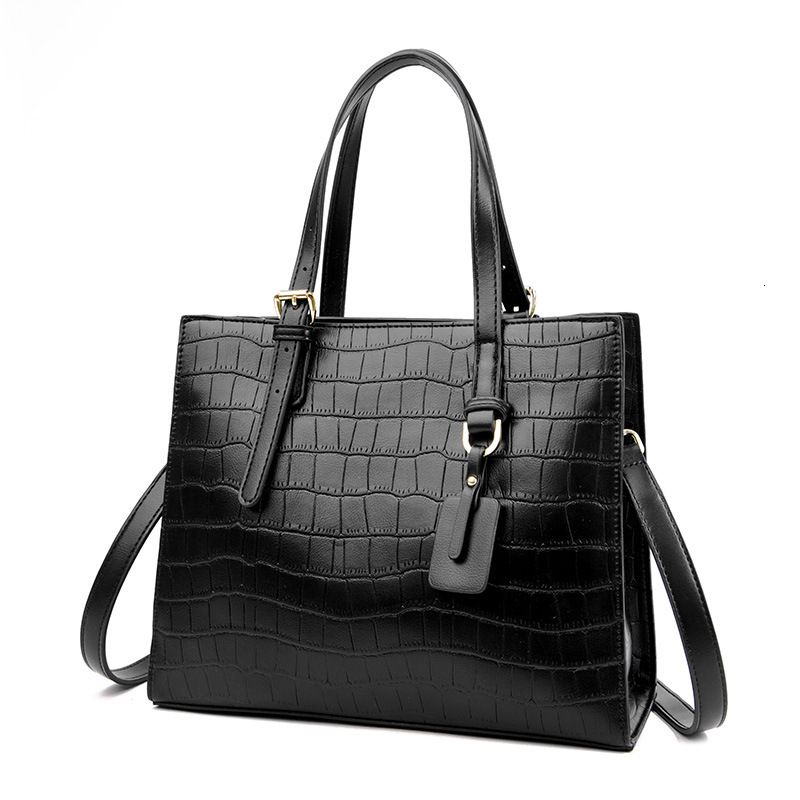 Luxury Handbag Women's Fashion Large Capacity Tote Bag Middle-aged Mom Commuting Diagonal Shoulder Bag