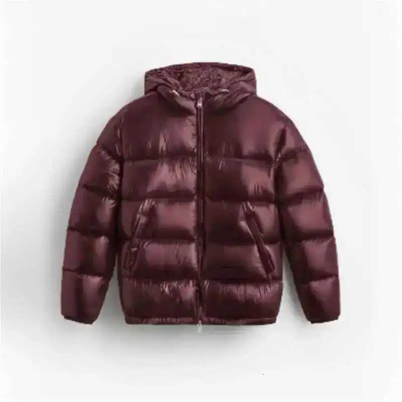 HKSH Autumn Winter New Mens Tide Dark Elegant Simple Padded Coat Hooded Cotton Jacket Casual Ins Fashion Chic Zipper Top HK3588T251107