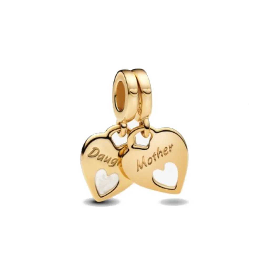 New 925 Silver Gold-plated Bee Dog Paw LOVE Pendant Bead Fit Original European Bracelet DIY Accessories Female Charm JewelryXJ251107