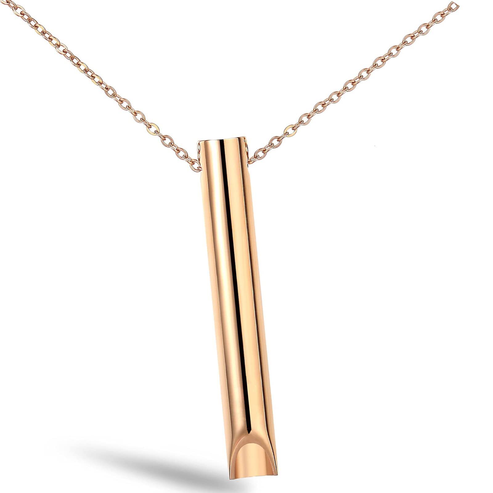 Hot selg stainless steel relieves anxiety, mind breathing tools, meditation, relaxation, calmness, three-dimensional engraved necklace