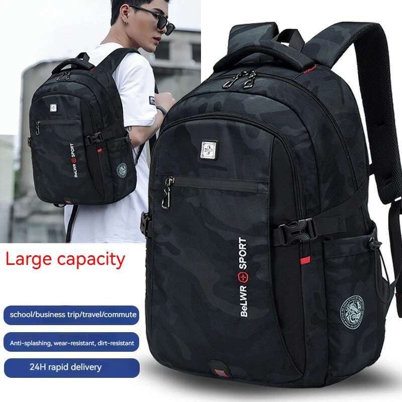 Backpack Primary Middle Students High School Bags Large Capacity Ultra-Light Load Reduction Outdoor Travel Busines