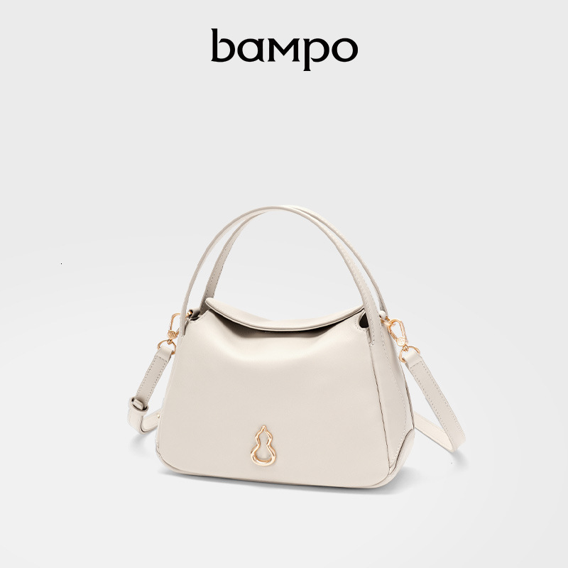 BAMPO Half Slope Perfect Head Layer Cowhide Small Basket Women's 2025 Spring New Handheld Crossbody Bag