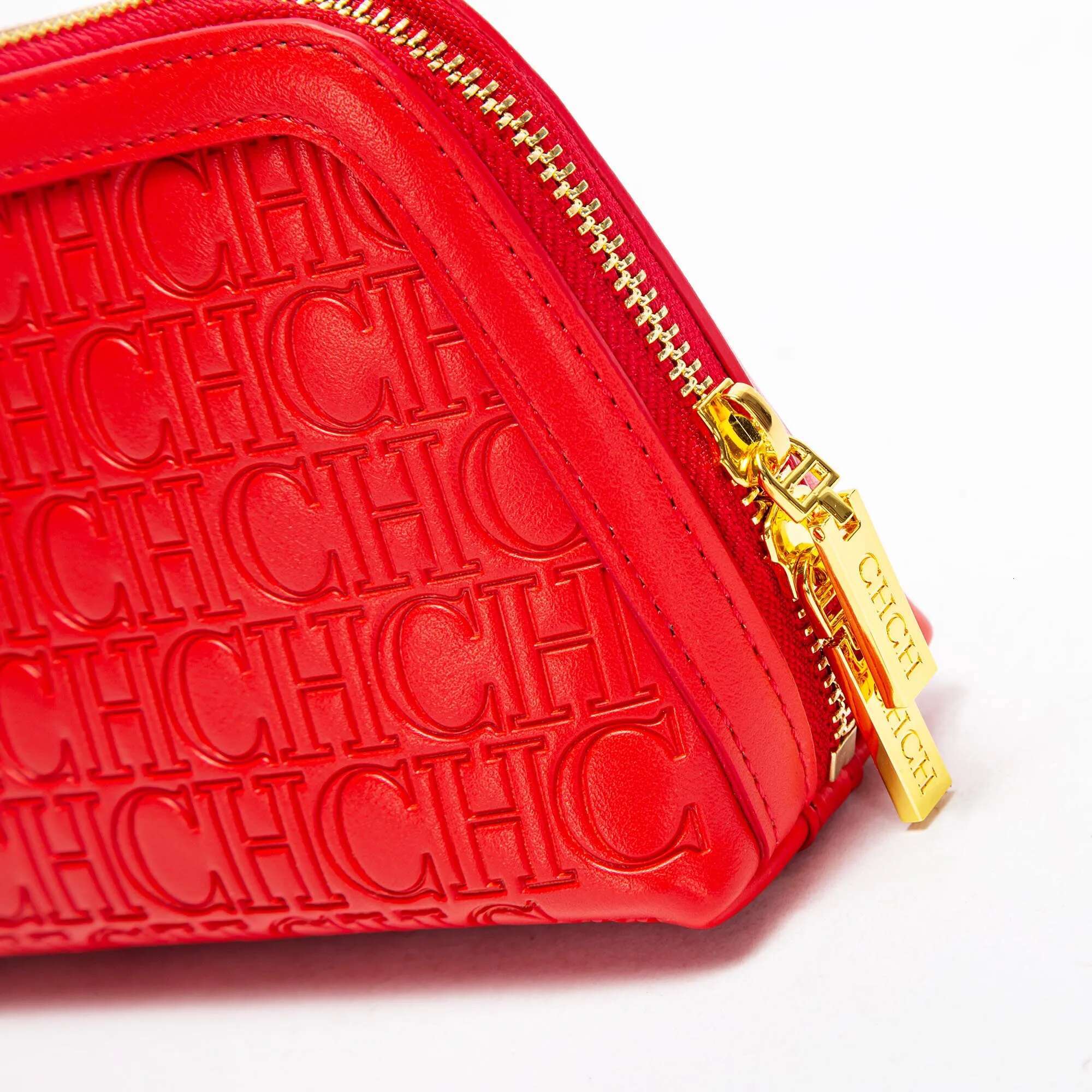 CH Premium Fashion Shoulder Letters Print Design Women's Crossbody Pure Colour Versatile Zipper Dumpg Bag