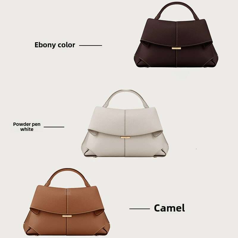 Genuine Leather French Chic Vintage Crossbody Bag - New Arrival MOKK Designer Shoulder Handbag For Women, Fashion Retro Purse