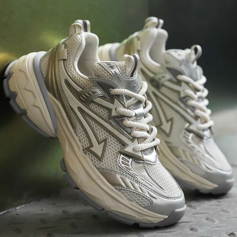 Hot Selg Classic Men Casual with Mesh Breathable Thick Sole Outdoor Sneakers Comfortable Low Cut and Cool Walking Shoes