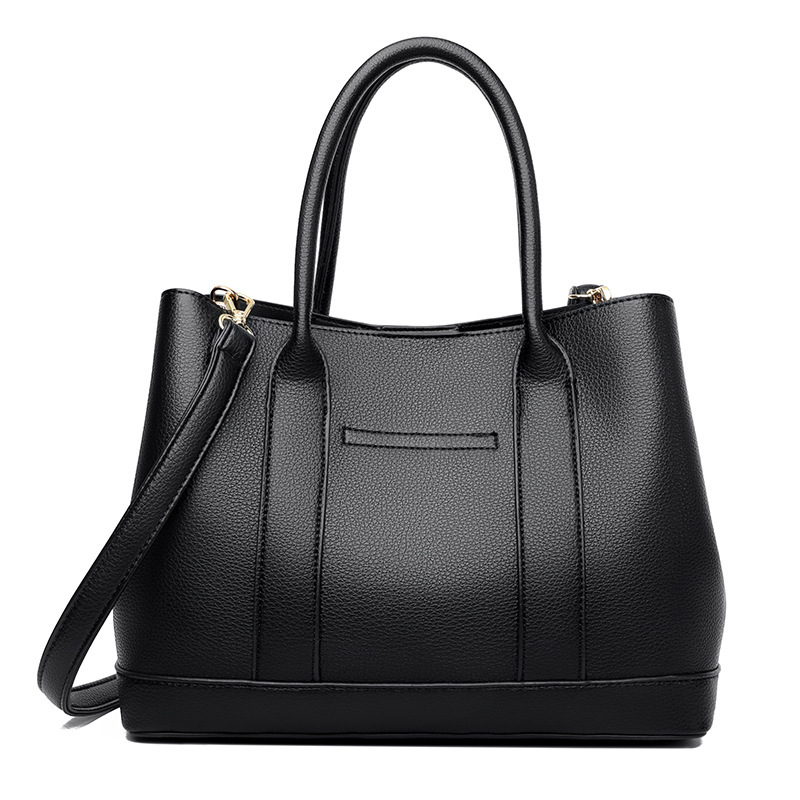 2025 New Handbag Women's Retro Fashion Large Capacity Tote Bag Middle-aged Mom Commuting Single Shoulder Crossbody Bag
