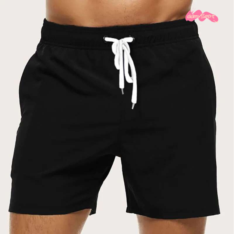 Men's Swim Trunks Summer Swimming Board Quick Dry Beach Shorts with Side Pockets and Mesh ing Swimwear Bathing Suit ddmySept