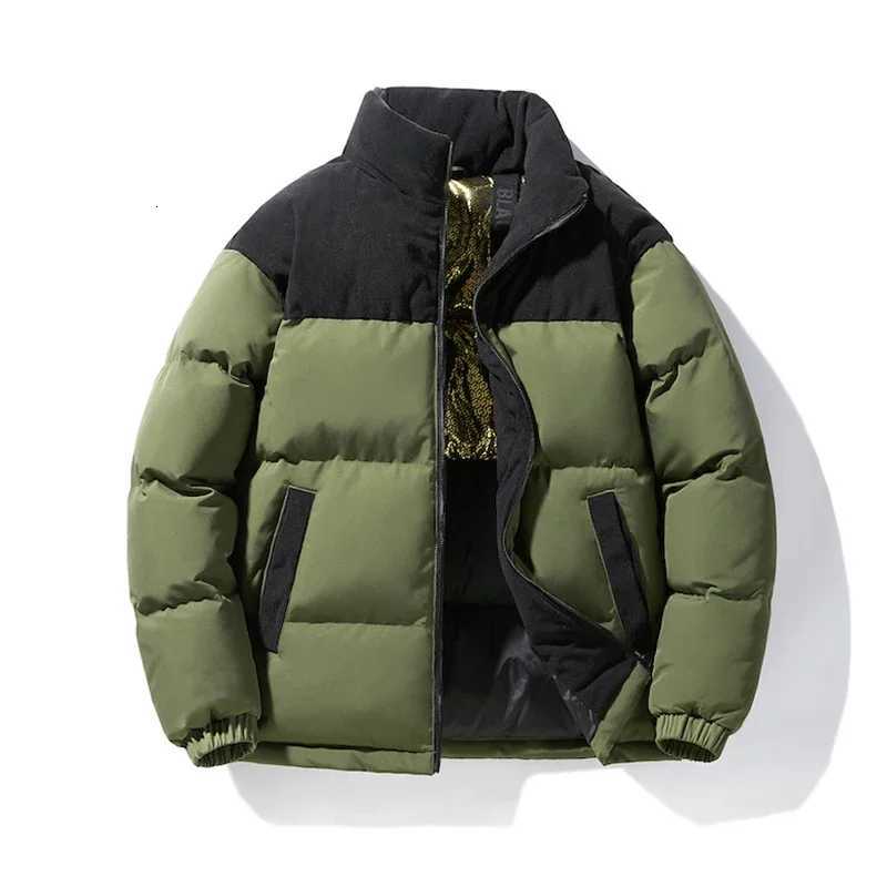 Vertical Collar Color Down Jacket Warm Simple Trend Classic All-purpose Fabrics Warm Comfortable Skin-friendly Wear Down CoatsT251107