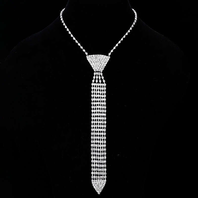 Necklace, long tie, rhie tassel necklace, hot exaggerated personality, claw chain, necklace accessory