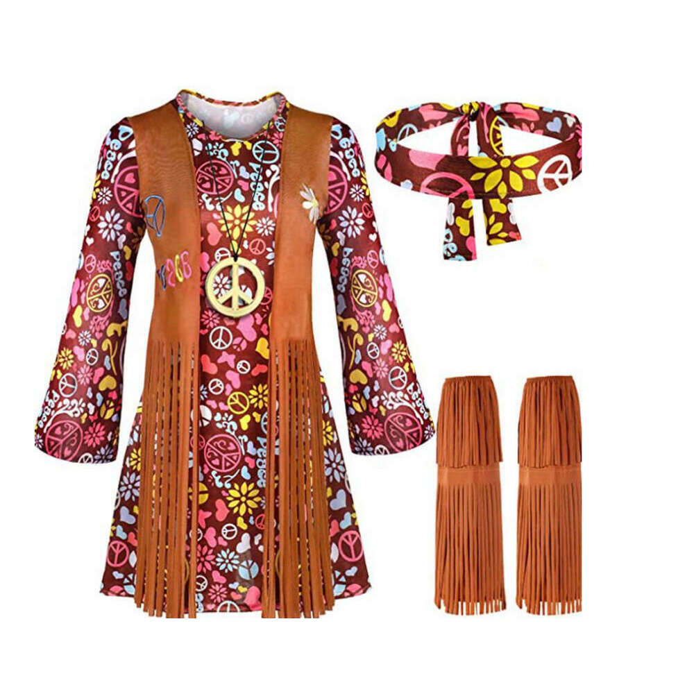 Women's tassel retro hippie performance Halloween costume 2025 temperament versatile new trendy clothing ins