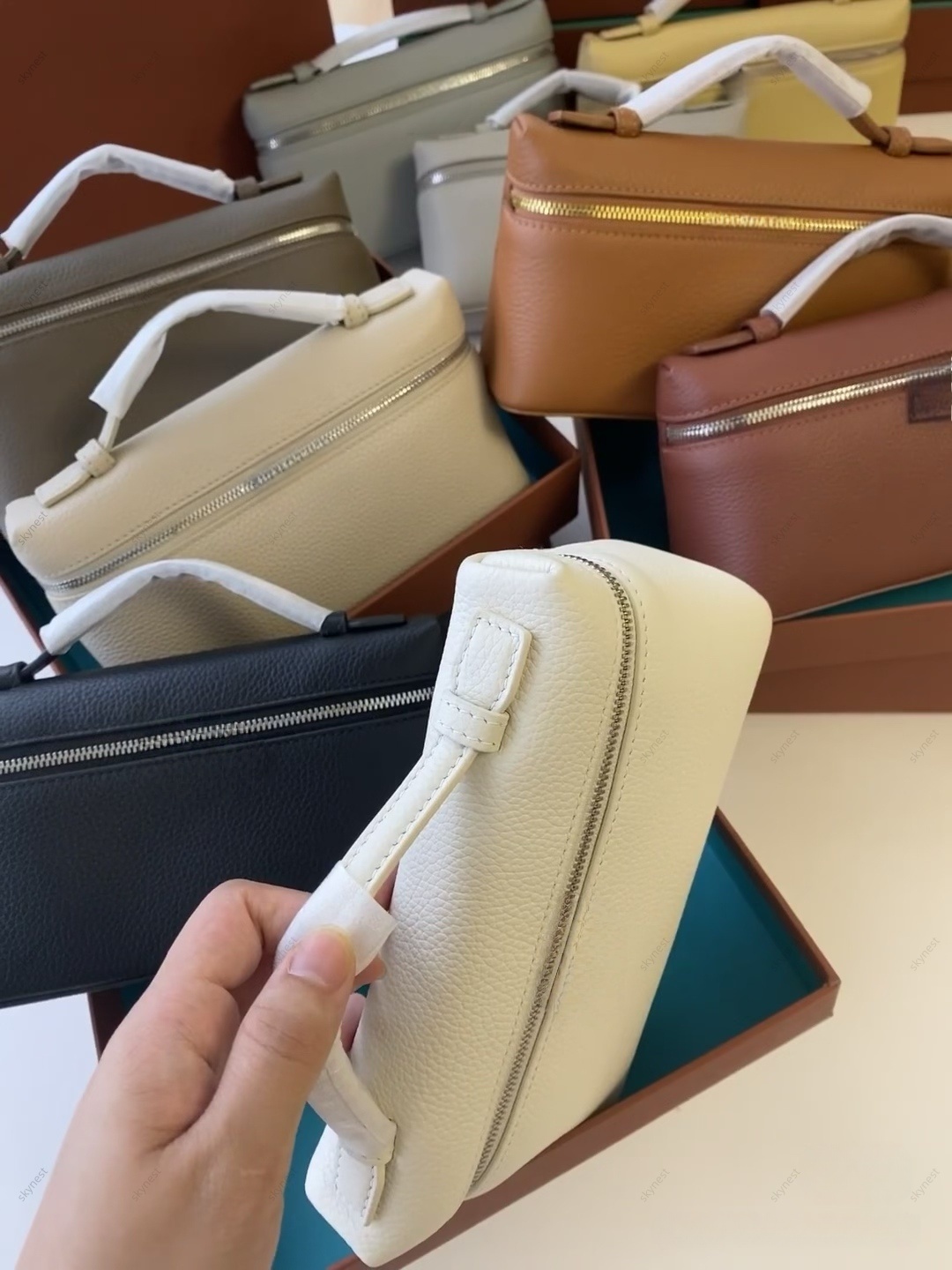 Quality Vanity Case Bag Designer Bag Women Handbag Leather Metal Zipper Shoulder Bag Messenger Bag Extras Pocket Tote Bag Lunch Box Lorolies Piano