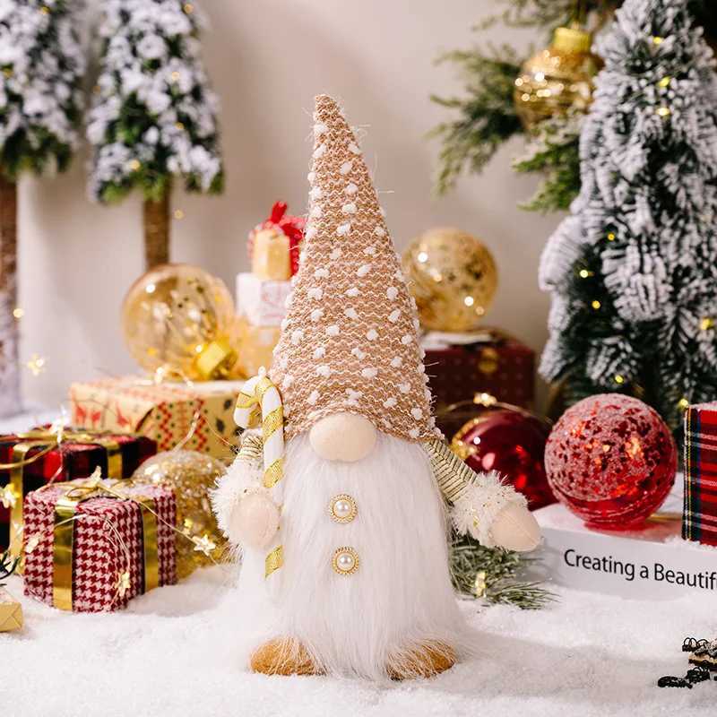 Glowing Gnome Christmas Faceless Doll 30cm Tree Decorations 2025 Night Light Xmas Gift Navidad 2023 New Year Home Decor W251107