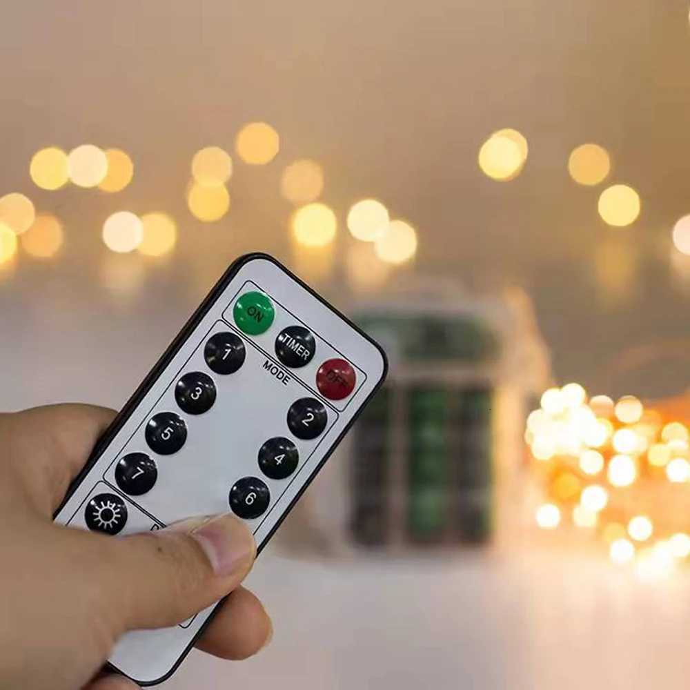 Led Copper Wire String Lights 3AA LED 8 modes Waterproof Garland DIY Fairy Lights Christmas Wedding Party Decoration Lighting W251107