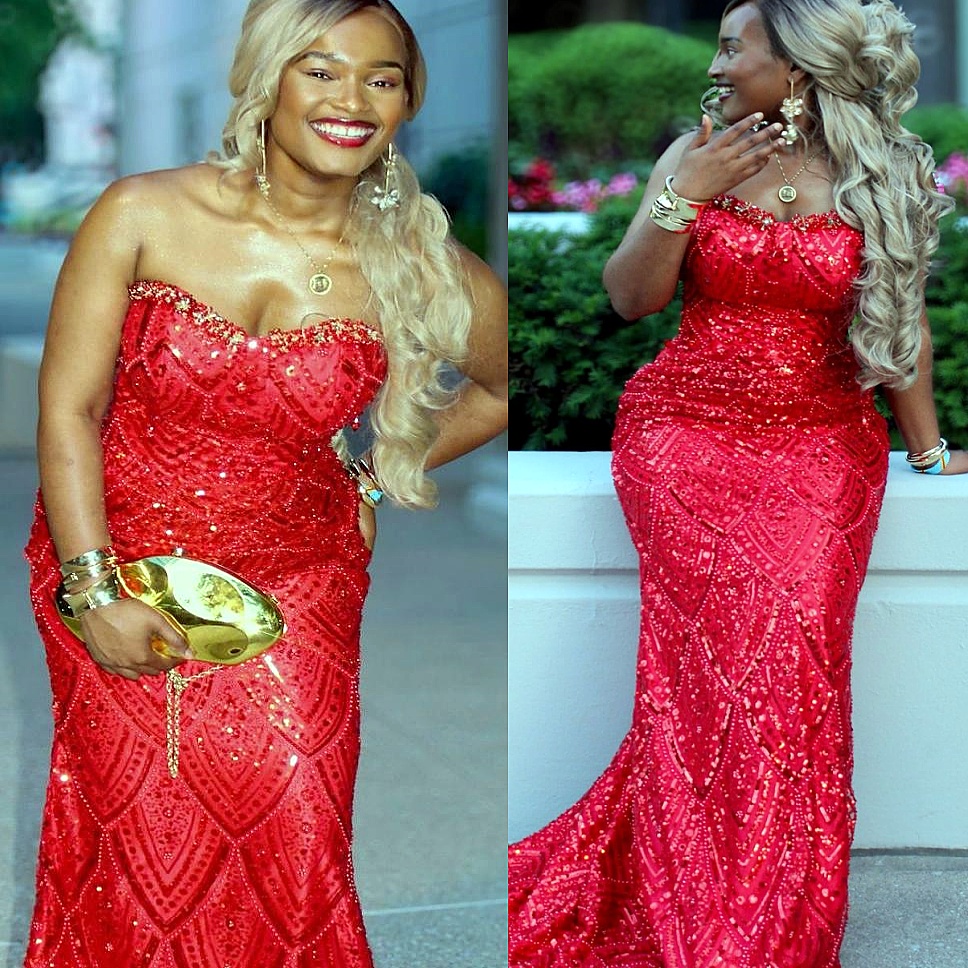 Aso Ebi Red Mermaid Prom Dresses 2026 Sweetheart Beaded Crystals Evening Formal Party Second Birthday Engagement Gowns Plus Size Dress For Special Occ