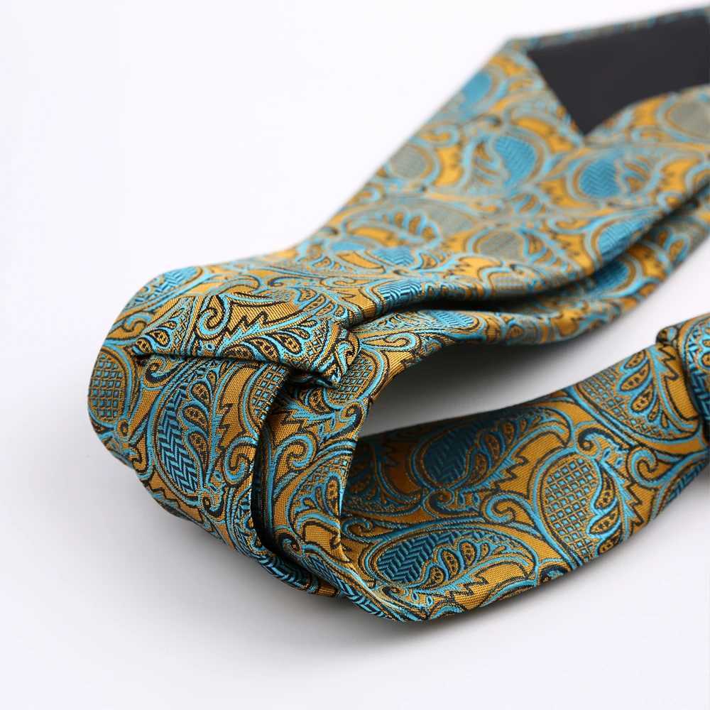 Luxury 8CM Mens Necktie Dark Green Color Dot Plaid Stripes Ties For Man Gro Jacquard Woven Neck Tie For Business Party X2504071
