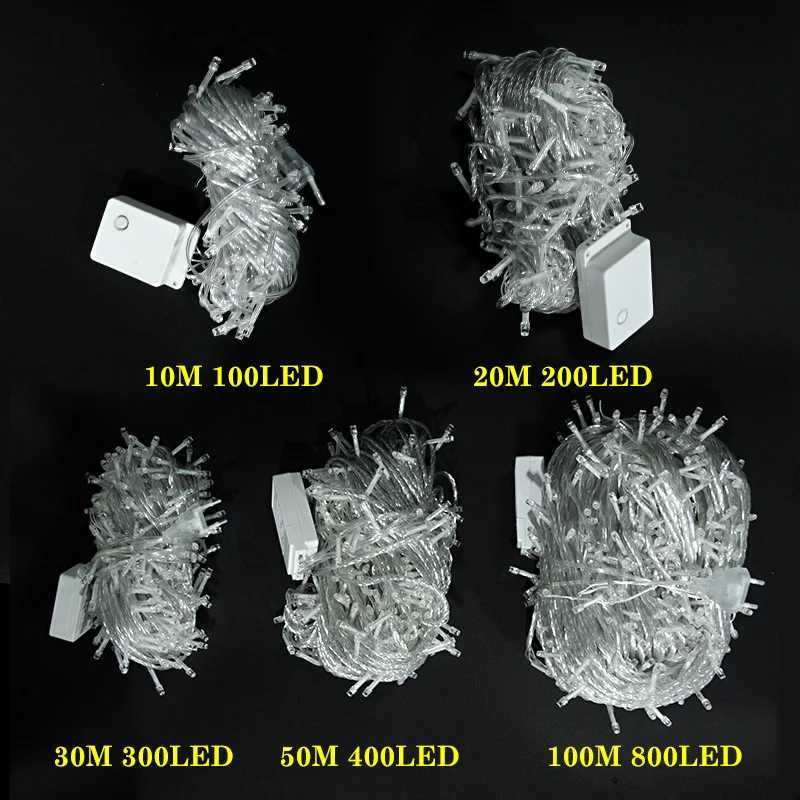 LED Garland String Lights 10m 30m 50m 100m Christmas Tree Wedding Decoration Waterproof Fairy Light Indoor Outdoor 220V EU Lamp W251107