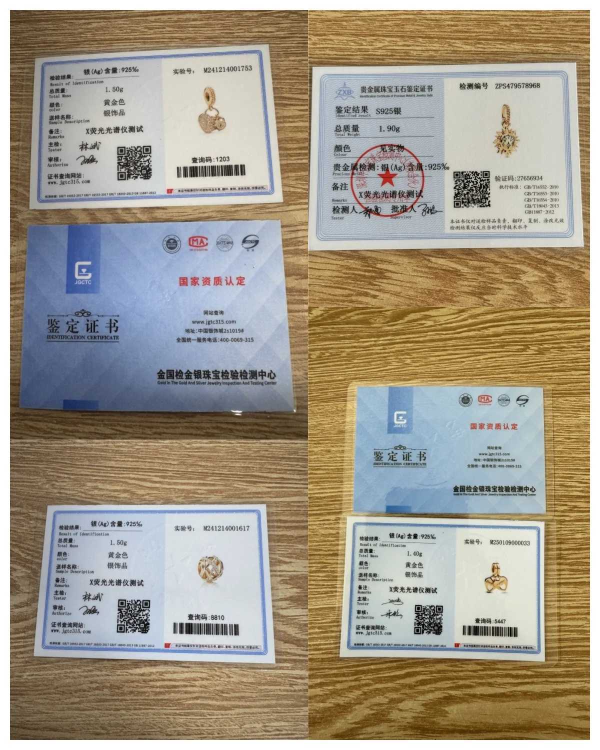 New 925 Silver Gold-plated Bee Dog Paw LOVE Pendant Bead Fit Original European Bracelet DIY Accessories Female Charm JewelryXJ251107