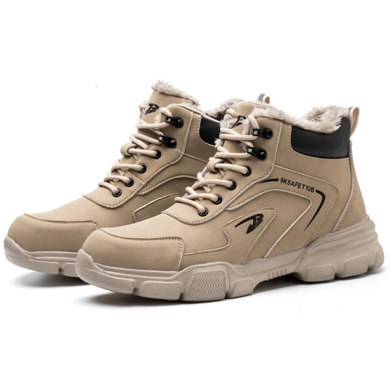 Winter Work Safety Shoes Men Safety Boots Anti-smash Anti-stab Work Shoes Sneakers Steel Toe Shoes Male Work Boot Indestructible 250402