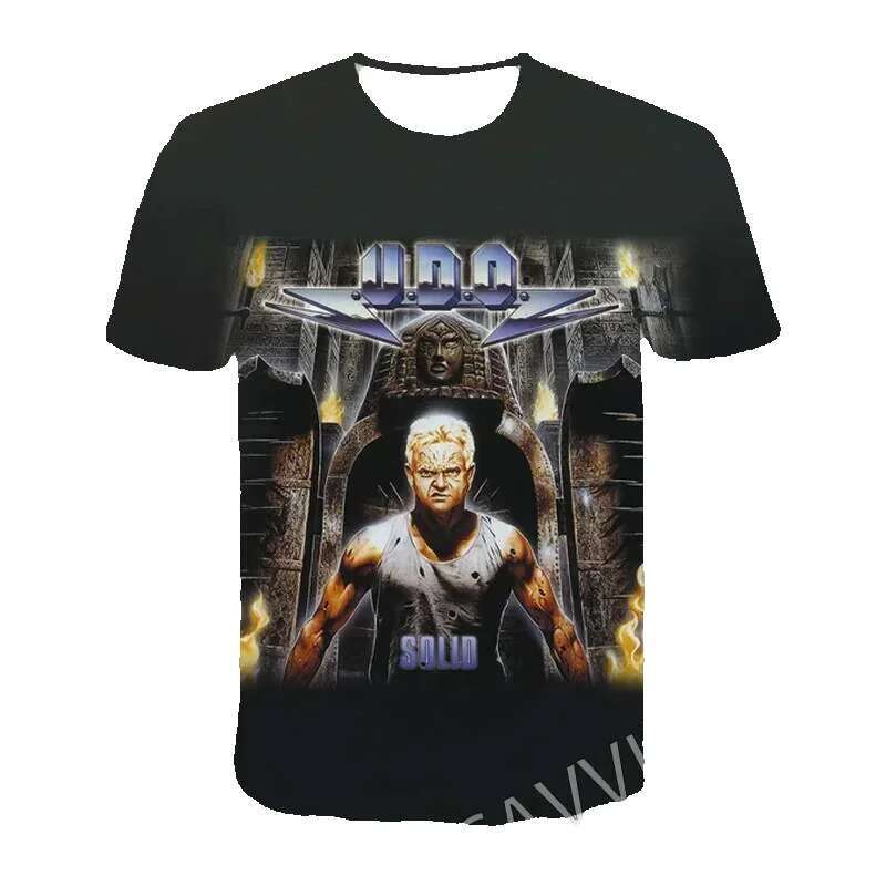 New fashion men's and women's 3D printed Udo Dirk Rock casual hip-hop T-shirt Haruku Styles top T01