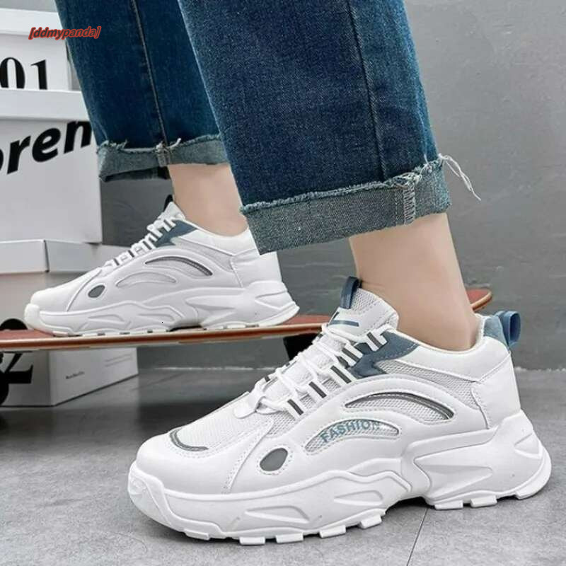 2024 Casual Sports for Men Comfortable Fashion Outdoor Four Seasons Shoes Men's Sneakers White Platform Lace-up Trainers ddmypanda