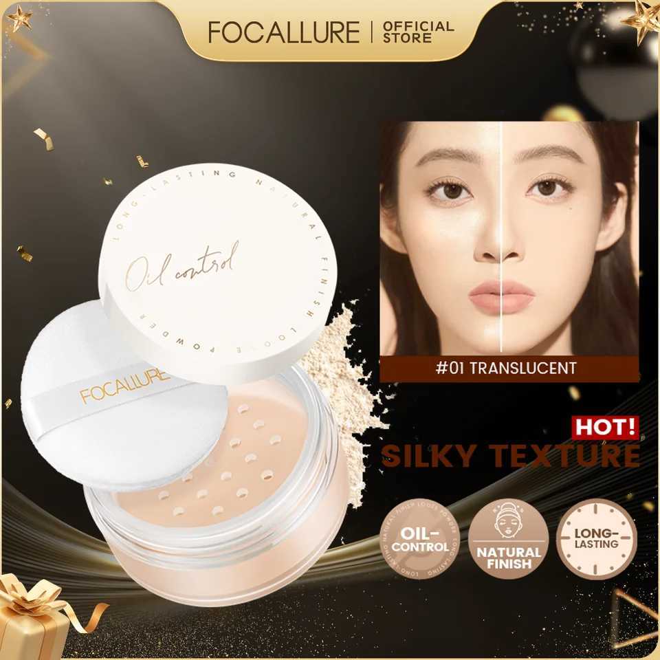 FOCLARURE Oil Control Matte Loose Powder Waterproof Cardless Transparent Silk Smooth Facial Makeup Set Powder CosmeticsXJ250407