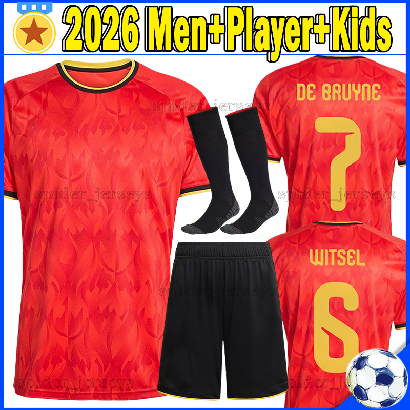 XXXL 4XL 2026 Belgium Soccer Jerseys DE BRUYNE TROSSARD TIELEMANS DOKU DE CUYPER Player Version Football Shirts 26 27 FOFANA RASKIN Long sleeves Women Men kids kits