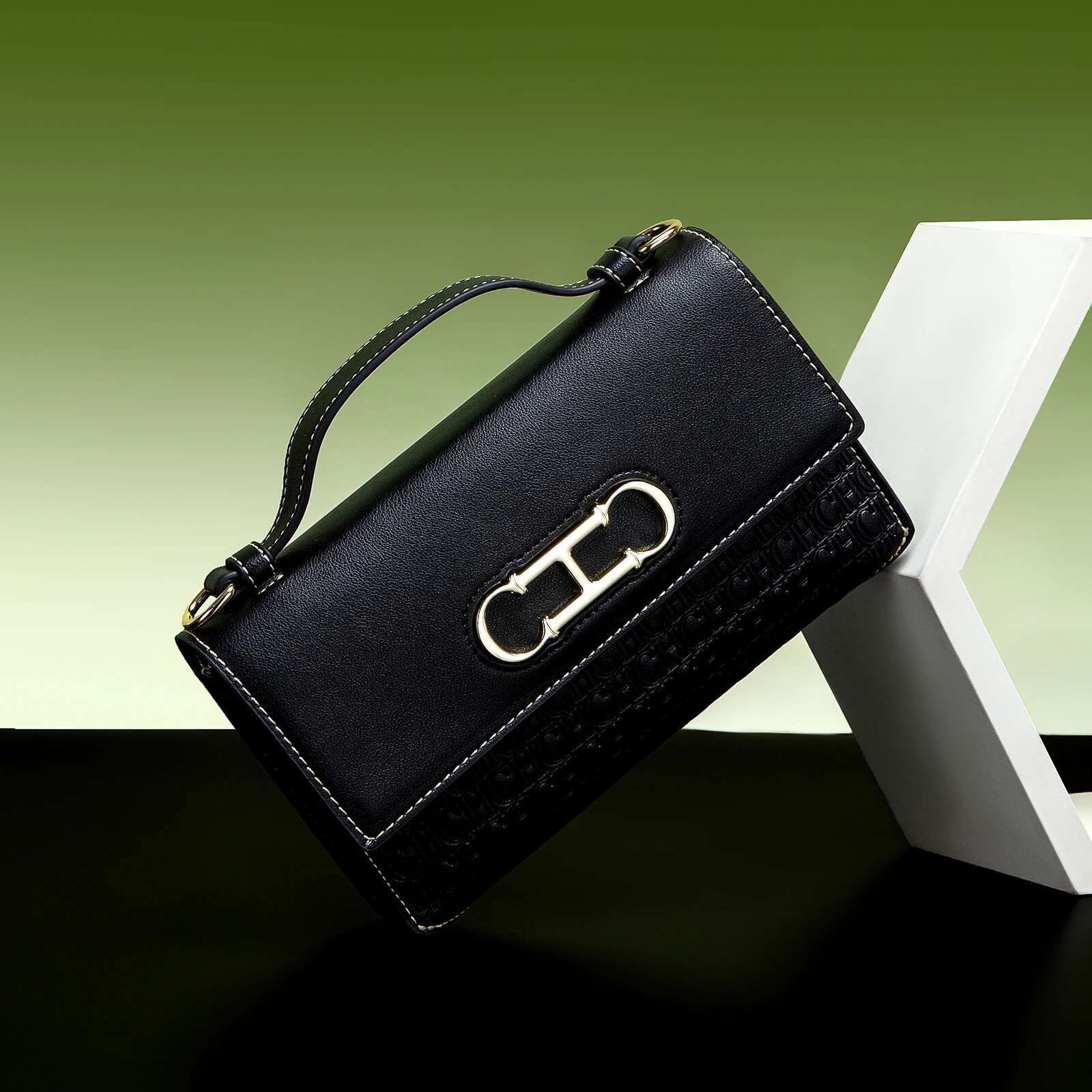 CH Crossbody Brand Letter Print Leather Compact Elegant Handbag Tote Exquisite Fashion Women's Bag