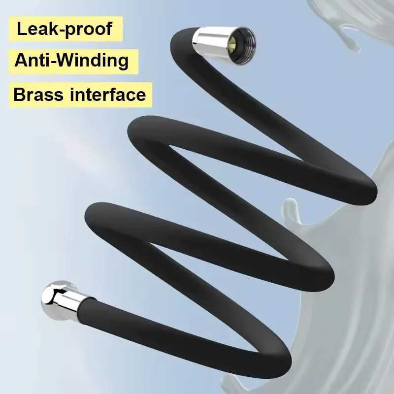 Upgraded 15/2/ Silicone Shower Hose ible Anti-Winding Explosion-proof Pipe High Pressure Handheld Shower Tube Y251107