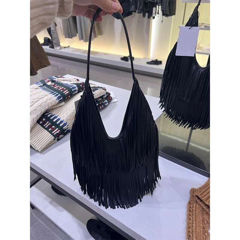 Hot Style Designer Women Cross Body Shoulder Handbag Tassel Zipper Large Messenger Bag Fashion Ladies Bags