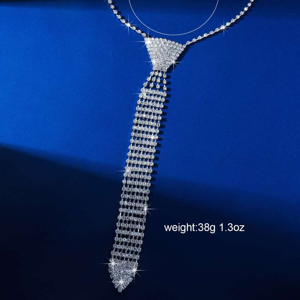 Necklace, long tie, rhie tassel necklace, hot exaggerated personality, claw chain, necklace accessory