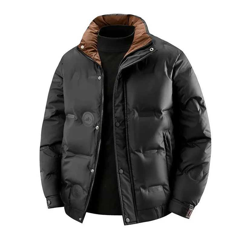 Winter Mens Casual Short Puffer Jacket White Duck Down Coats Men Winter Quality Coat Male Outdoor Windproof Thicker Warm ParkasT251107