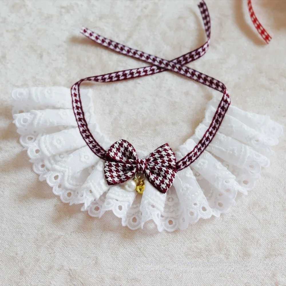 High Quality Dogs cats sweet lace scarves collars lace bibs pet round bibs cute necklace decorations T250407